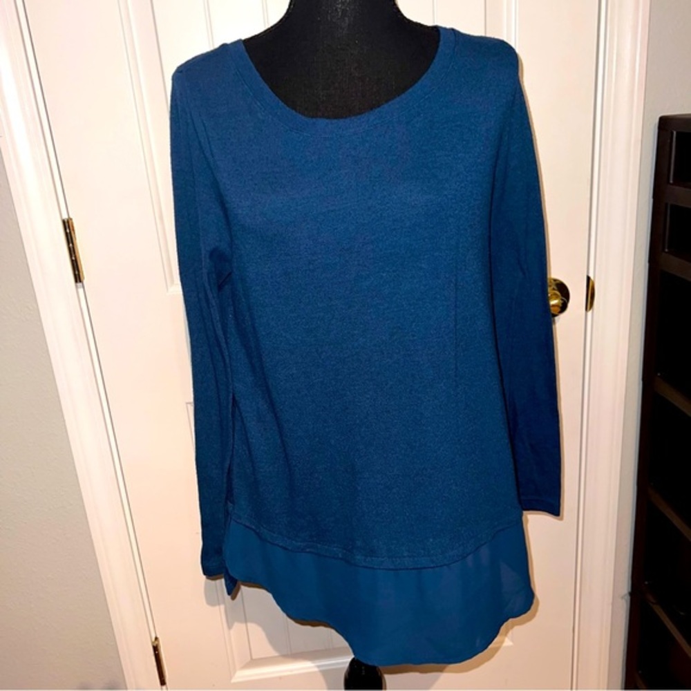 Old Navy Blue Blouse- Size Medium